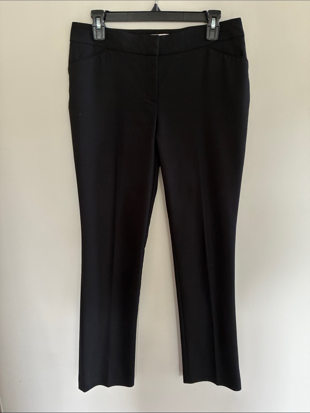 Chico's Black Slim Straight Dress Trousers